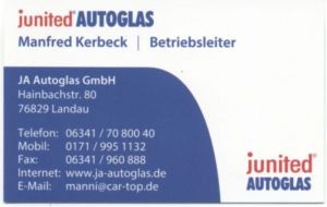 Junited Autoglas, Manfred Kehrbeck Landau